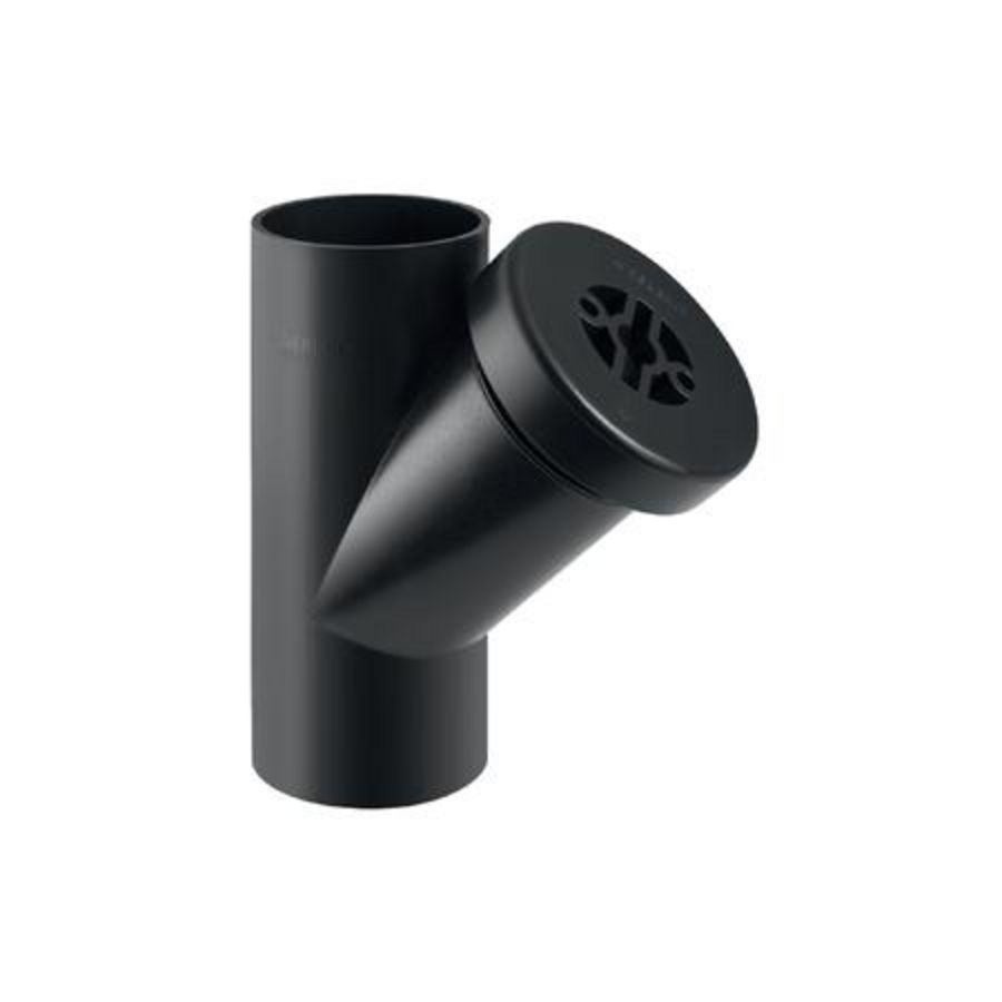 PE ontstoppingsstuk 45° met schroefdeksel 160/110mm