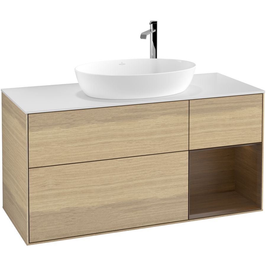Wastafelonderkast Finion 1200x603x501mm Oak Veneer F951GNPC