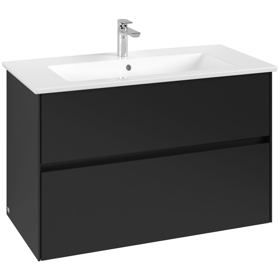 Wastafelonderkast Collaro 961x610x480mm Volcano Black C145B0VL