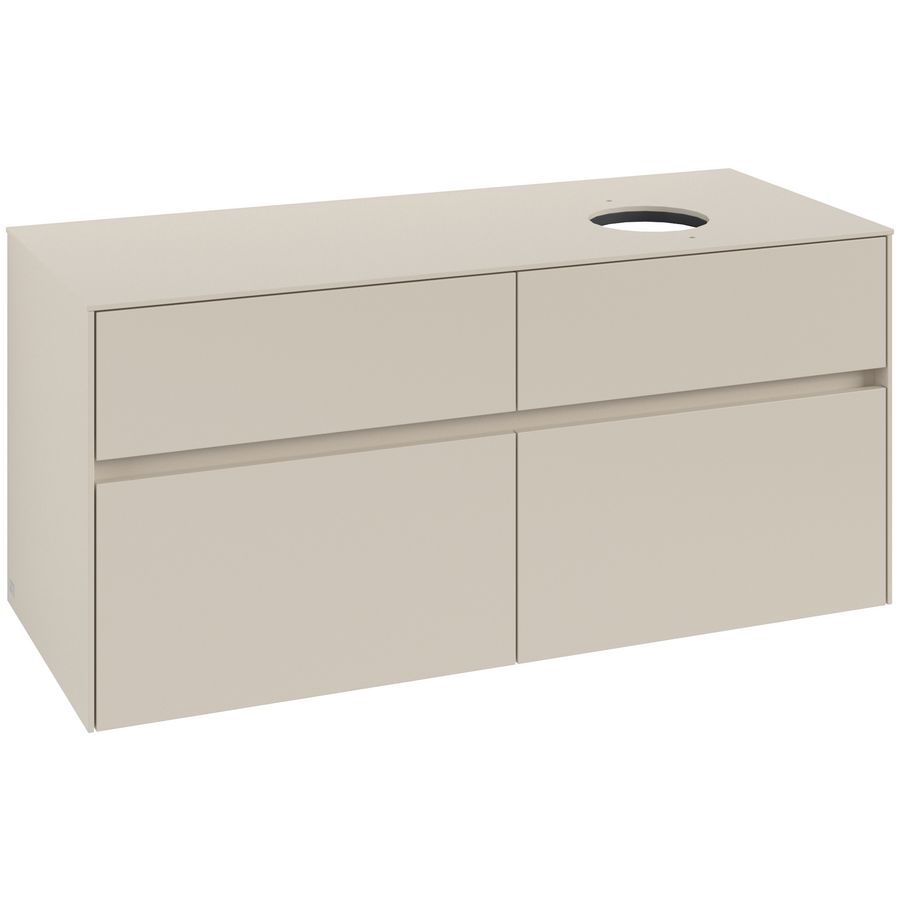 Wastafelonderkast Collaro 1200x548x500mm Cashmere Grey C04300VN