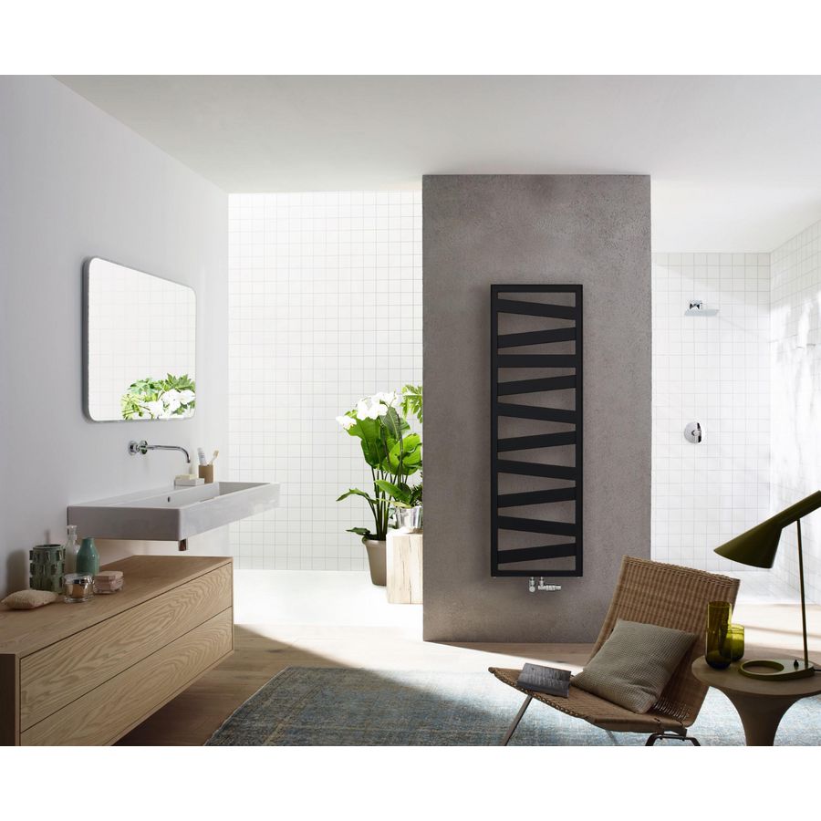Ribbon CV badkamerradiator 965x500 398W RAL9016