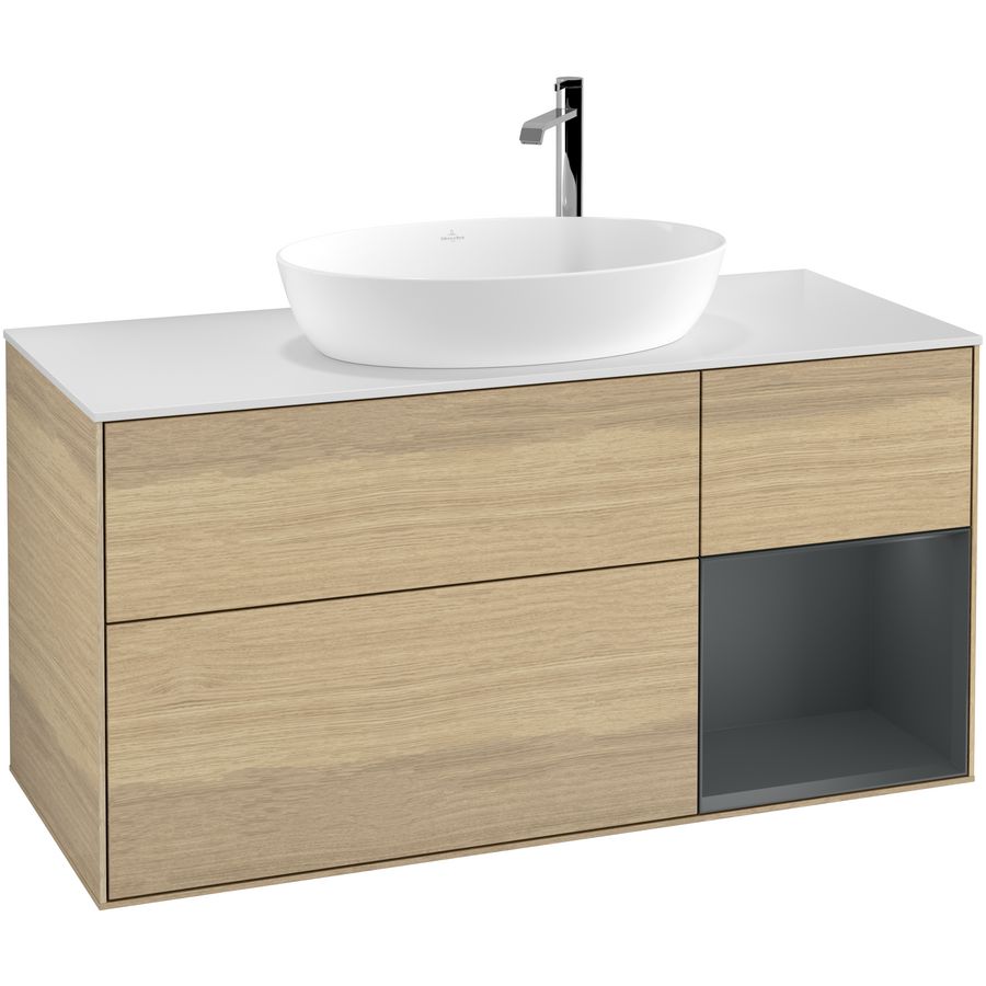 Wastafelonderkast Finion 1200x603x501mm Oak Veneer F951HGPC