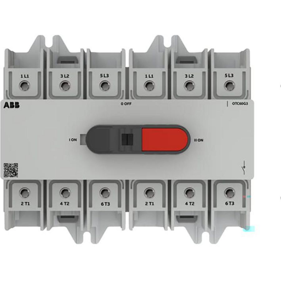 OT plus omschakelaar framemaat G3 60A, 3P, UL98