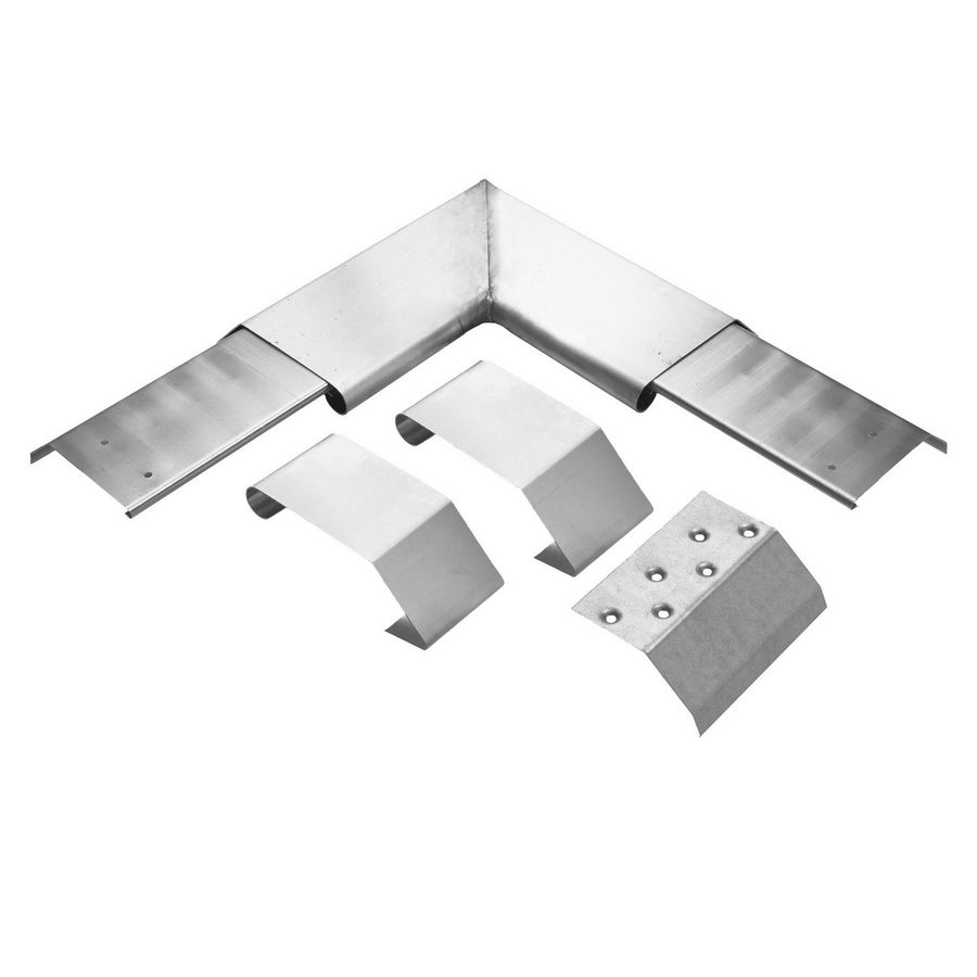 Zinken binnenhoekstuk v. KliQ deklijst 145/50mm compleet