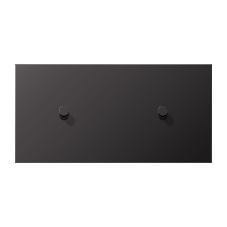Afdekking LS1912 dark horizontaal 1+1 hevel kegel