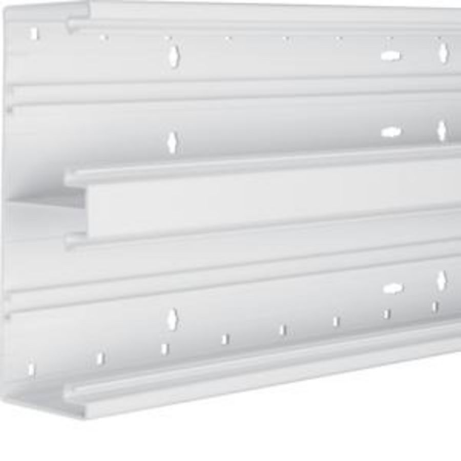 Bodemprofiel BR65 65x210mm dubbel pvc verkeerswit VVE=2