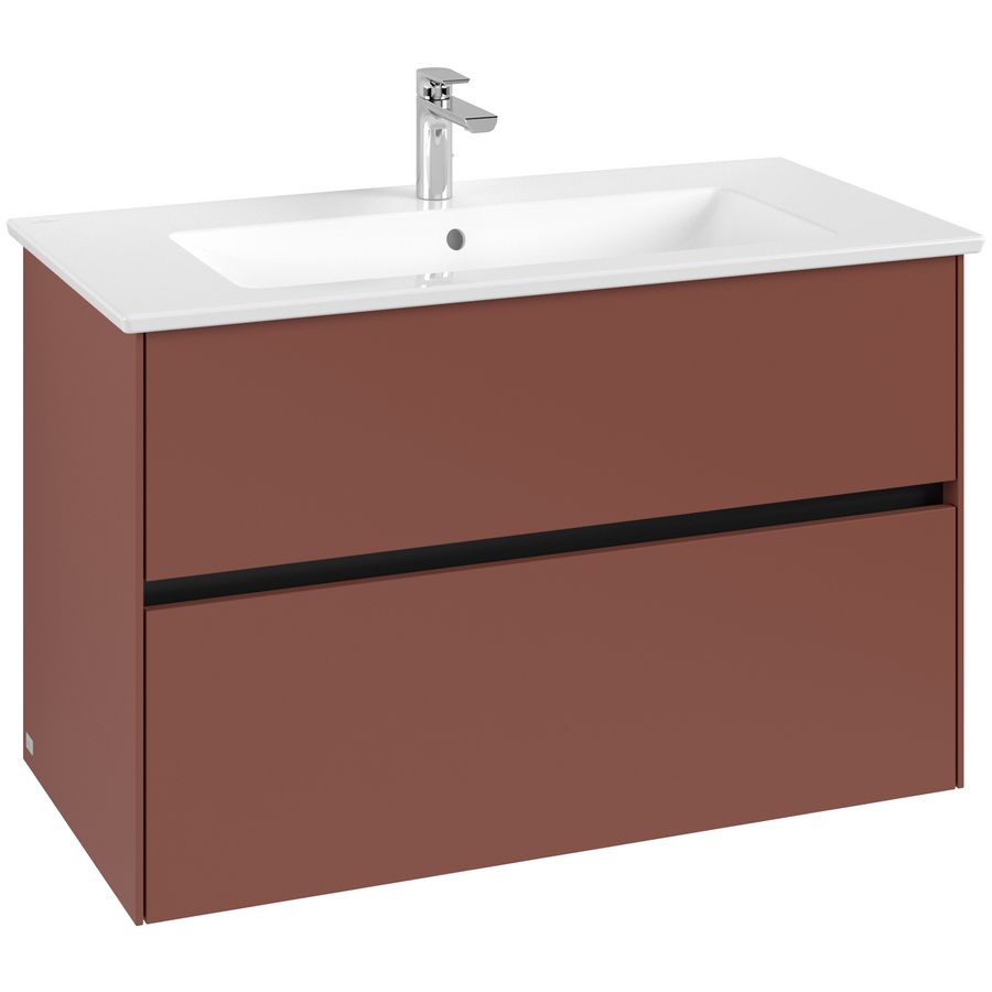 Wastafelonderkast Collaro 961x610x480mm Wine Red C14500AH