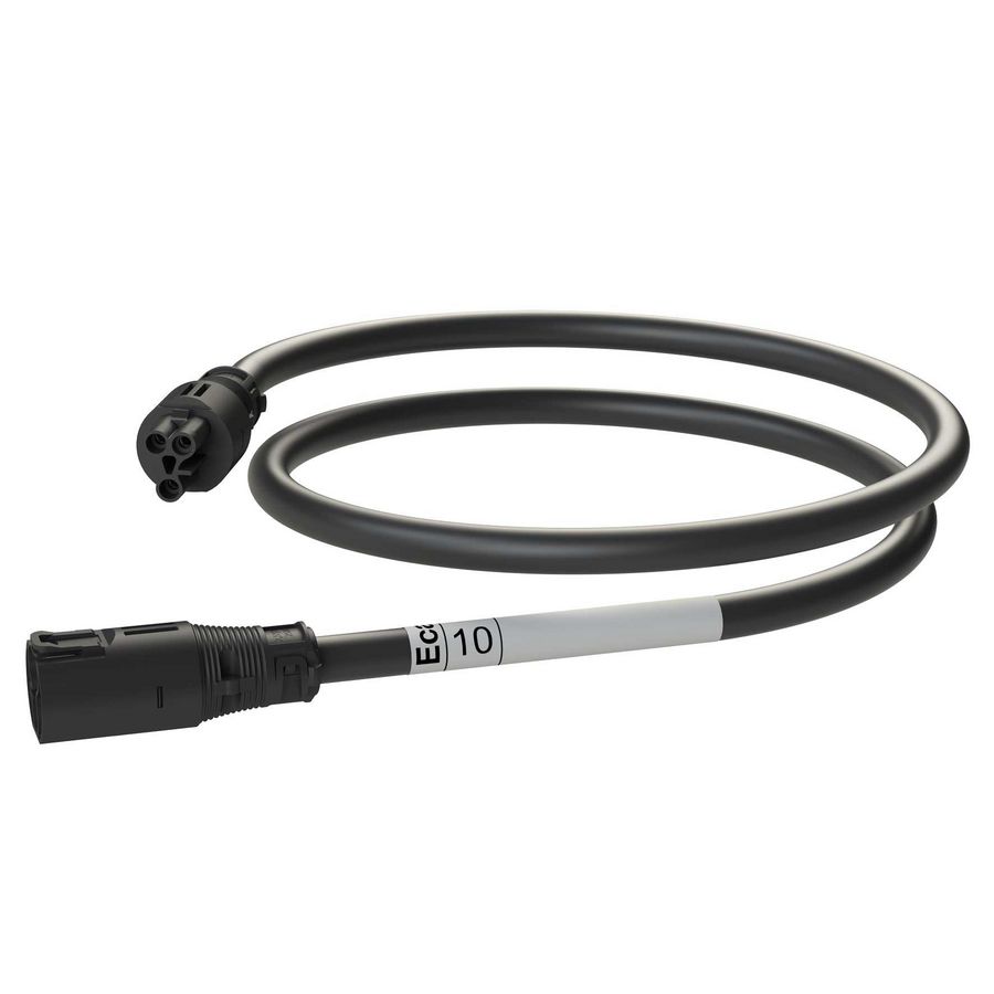 Koppelsnoer AW 10m 3G2,5 zwart Eca VVE=5