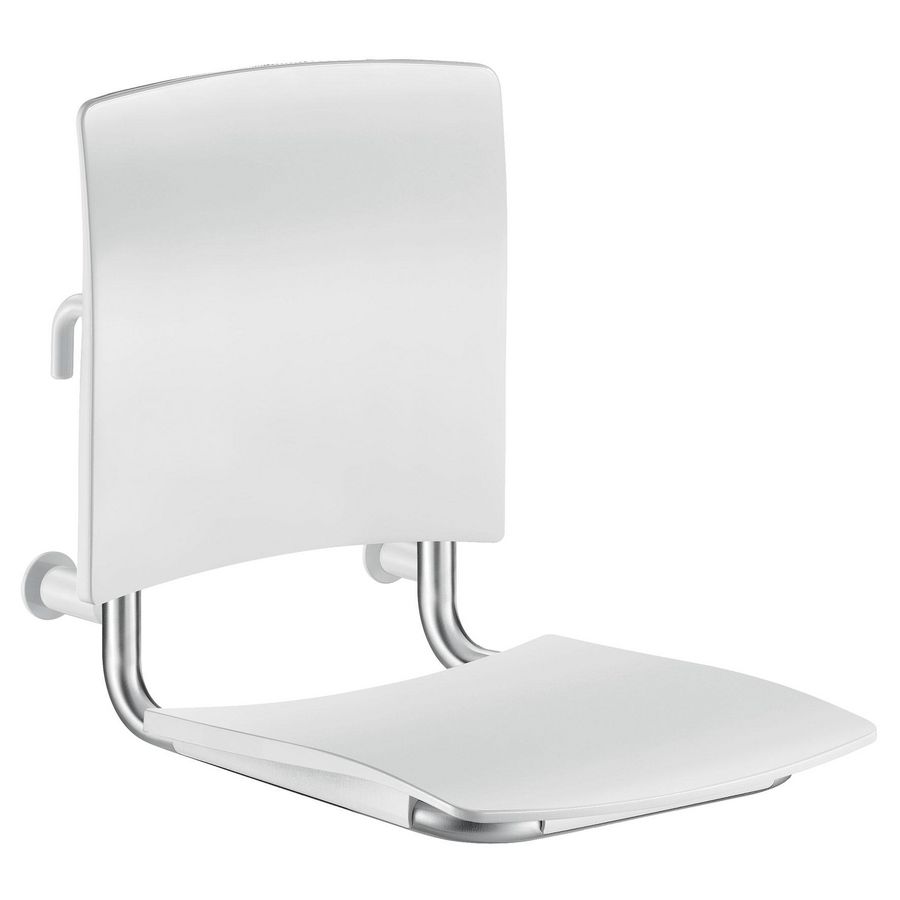 Douchezitje afneembaar extra comfort RVS mat gepolijst