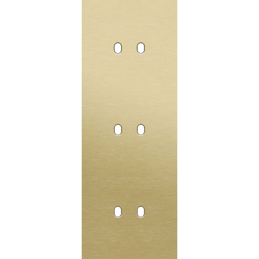 Drievoudige afdekpl. verticaal 71mm centerafstand drie tweev