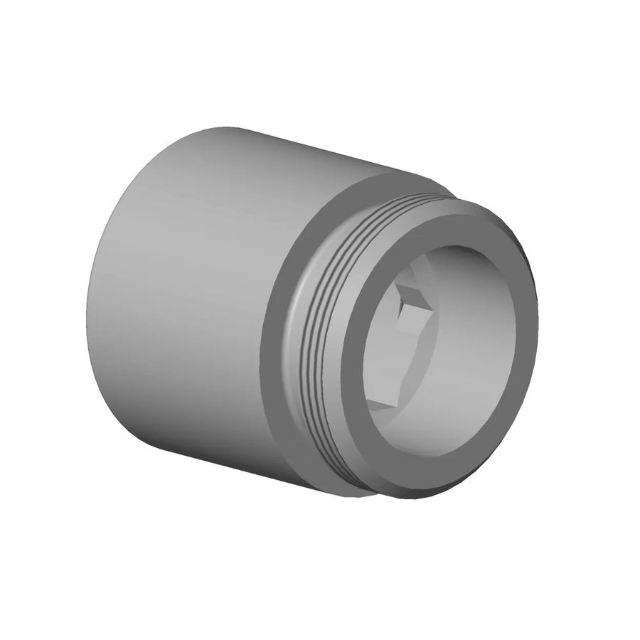 Nippel 26,5x26,5mm Champagne gebors. (22kt Goud)