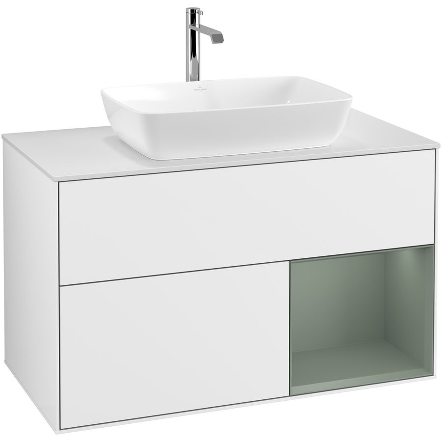 Wastafelonderkast Finion 1000x603x501mm G.White.L G781GMGF