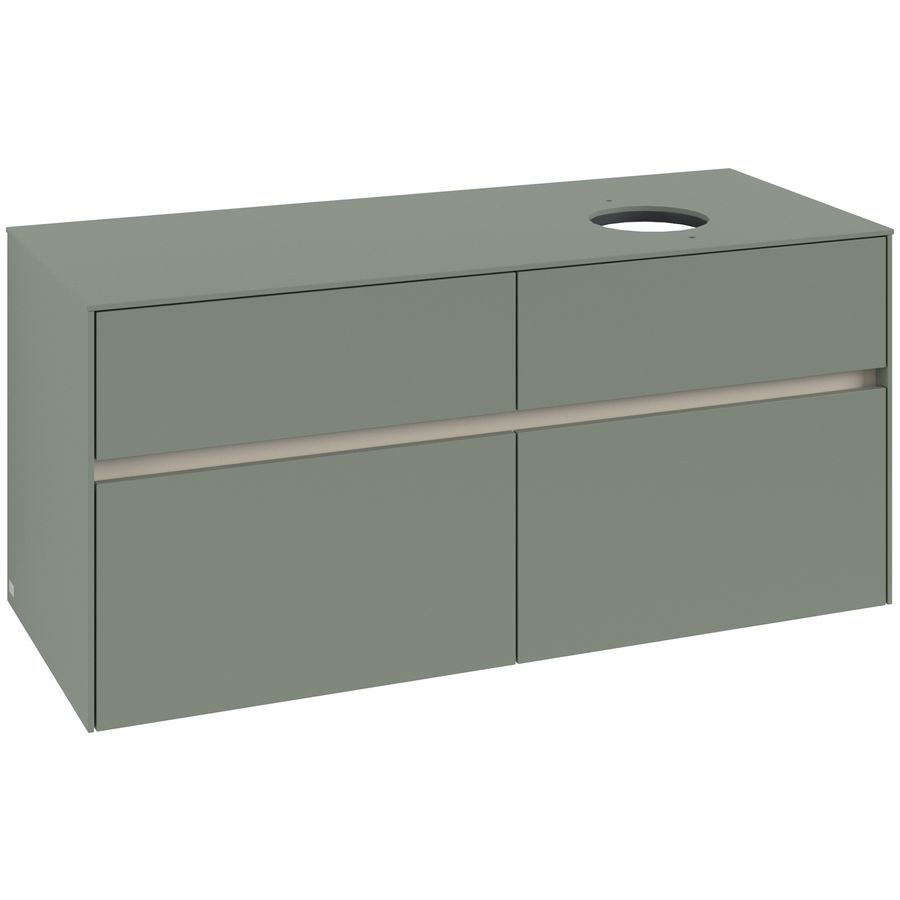 Wastafelonderkast Collaro 1200x548x500mm Soft Green C04300AF
