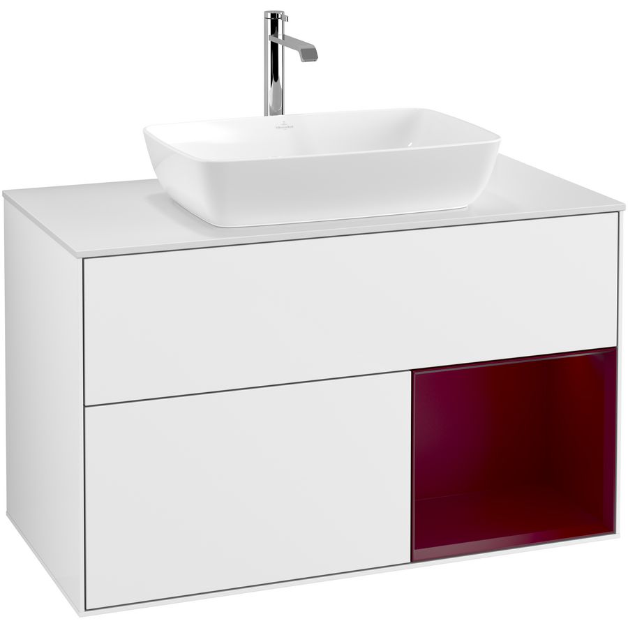 Wastafelonderkast Finion 1000x603x501mm G.White.L G781HBGF