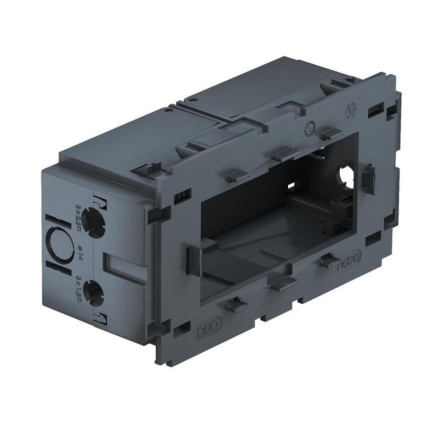 Apparatuurinbouwdoos 2-voudig voor Module 45 51x76x140