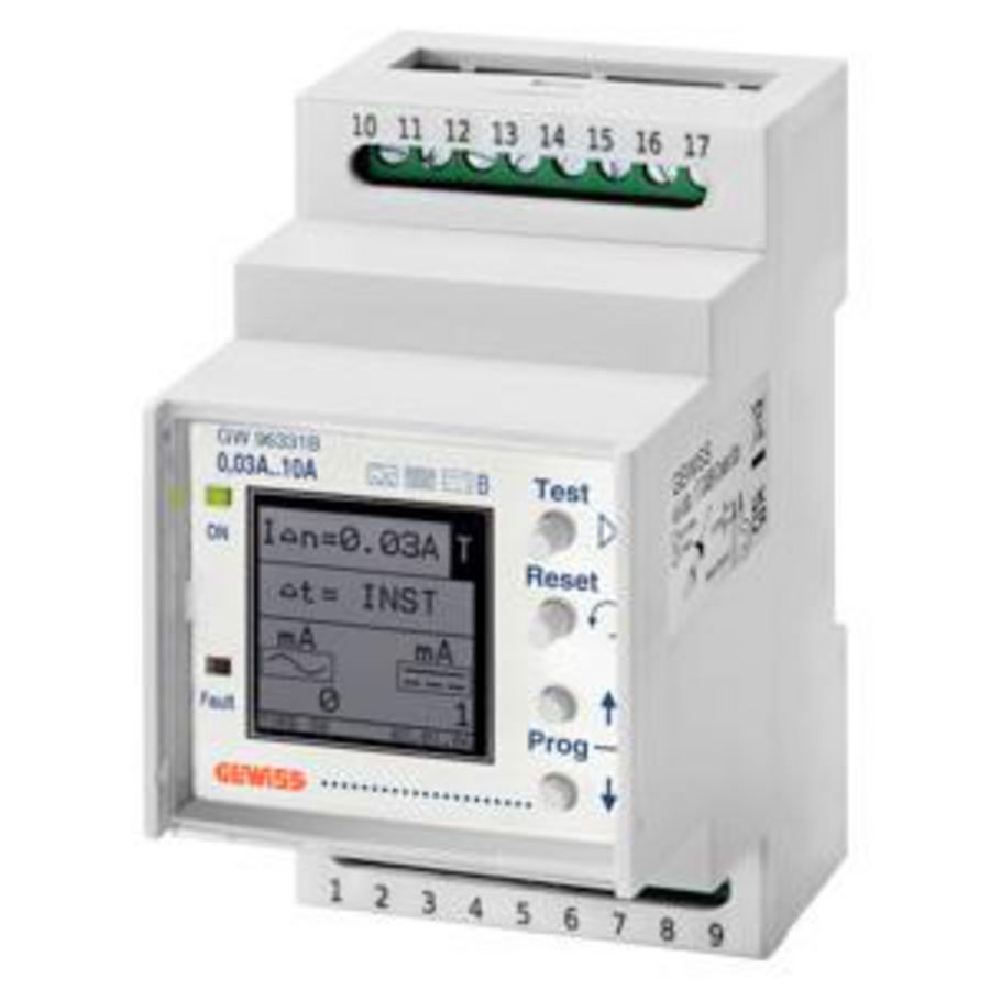 AARDLEKRELAIS MET APARTE TORUS-230 Vac-TYPE B-3 MODULE