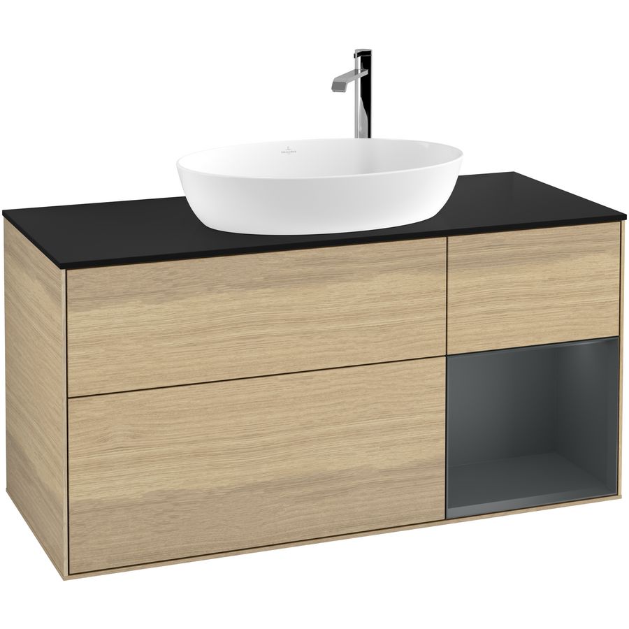 Wastafelonderkast Finion 1200x603x501mm Oak Veneer F952HGPC