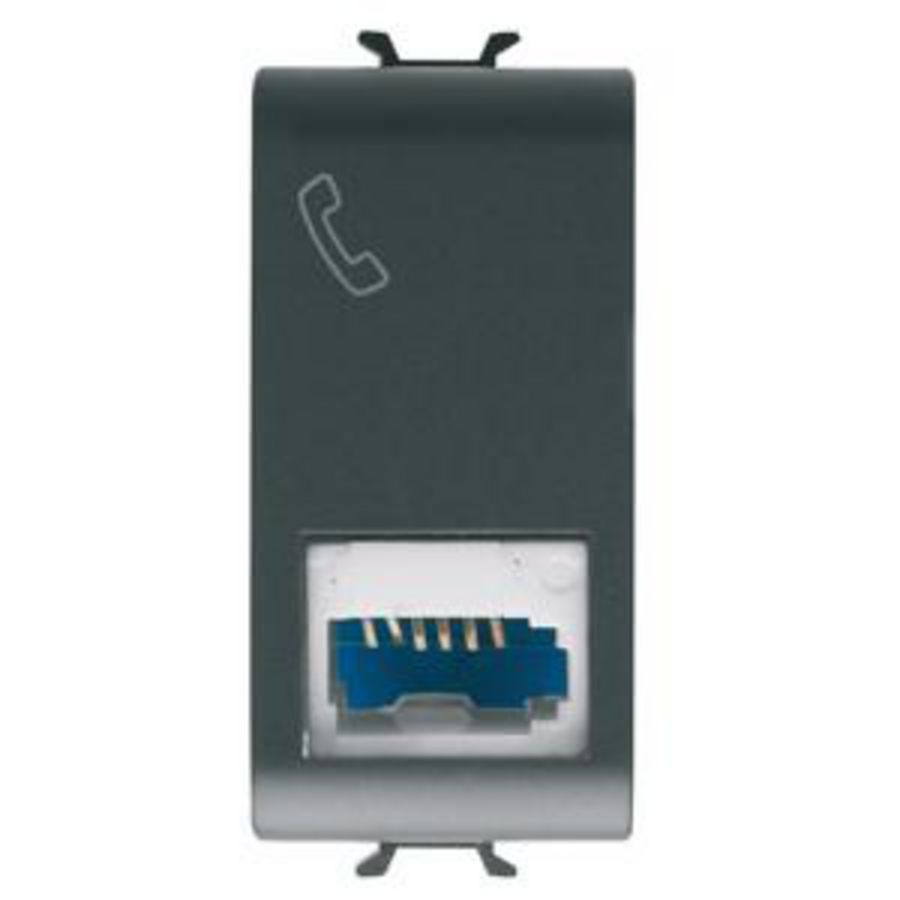 BRITISH STANDARD TELEPHONE SOCKET-6 CONTACTS-SCREW-ON TE