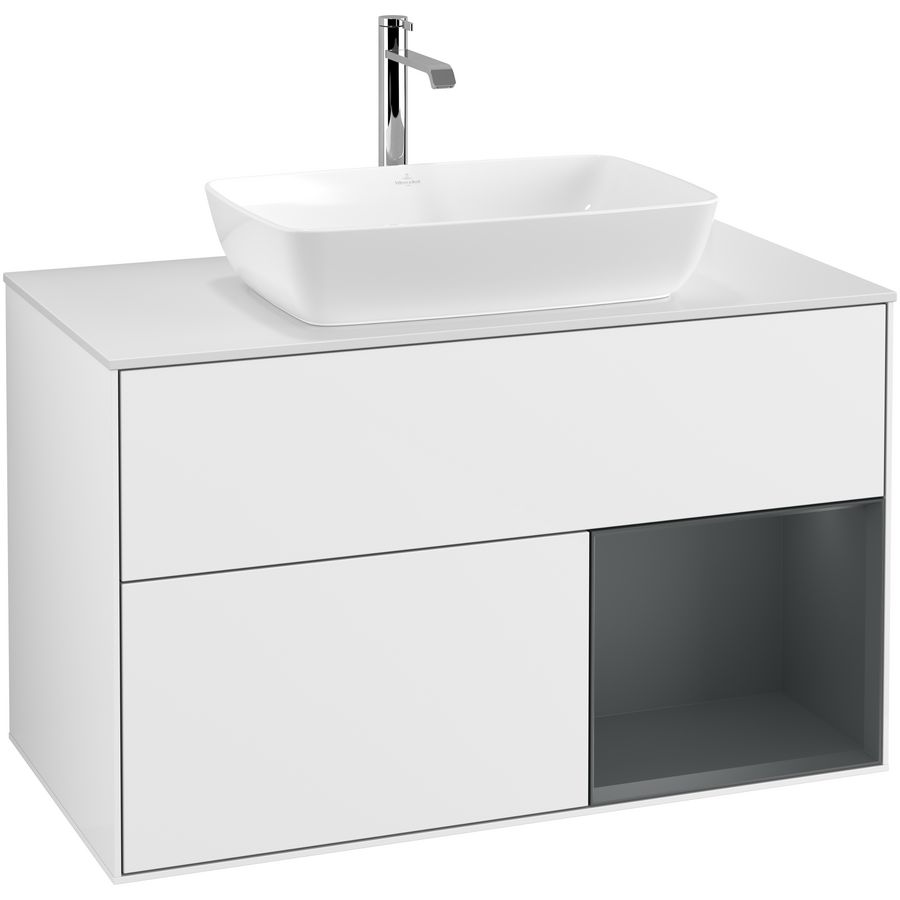Wastafelonderkast Finion 1000x603x501mm G.White.L G781HGGF