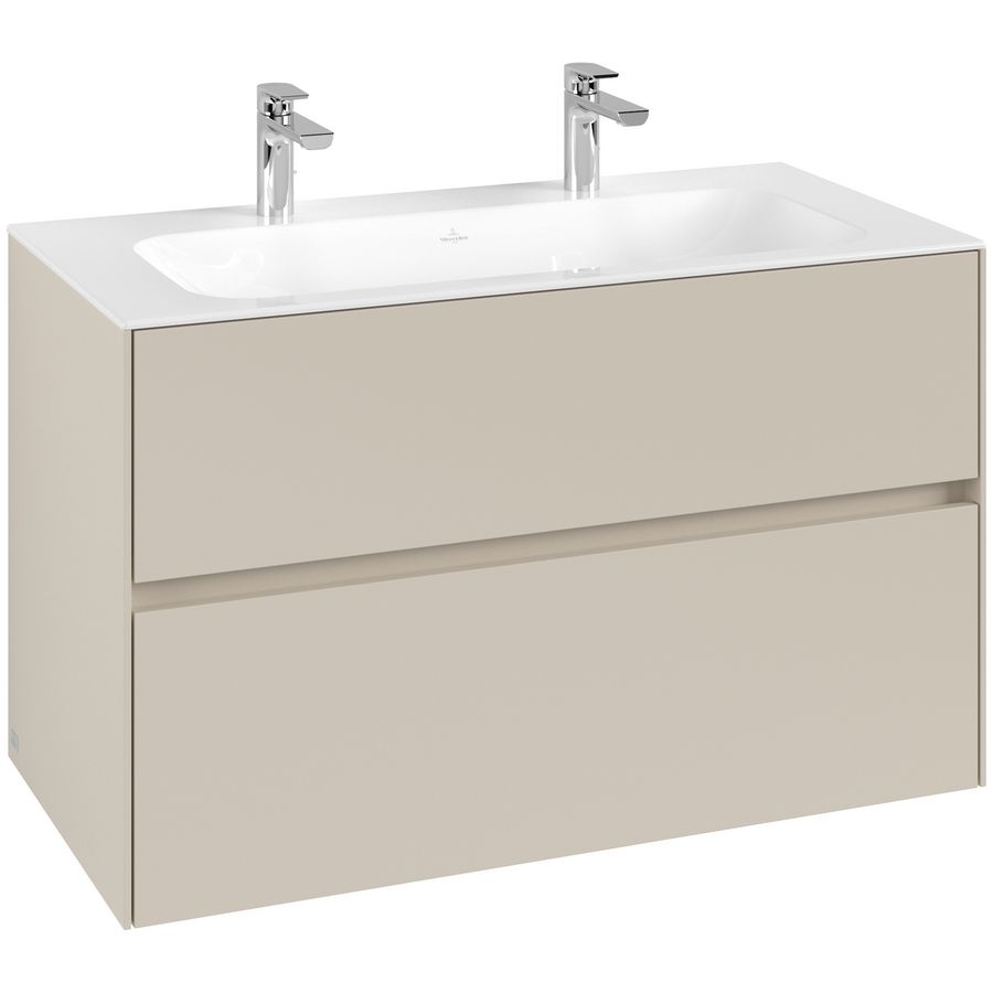 Wastafelonderkast Collaro 996x603x498mm Cashmere Grey C13900VN