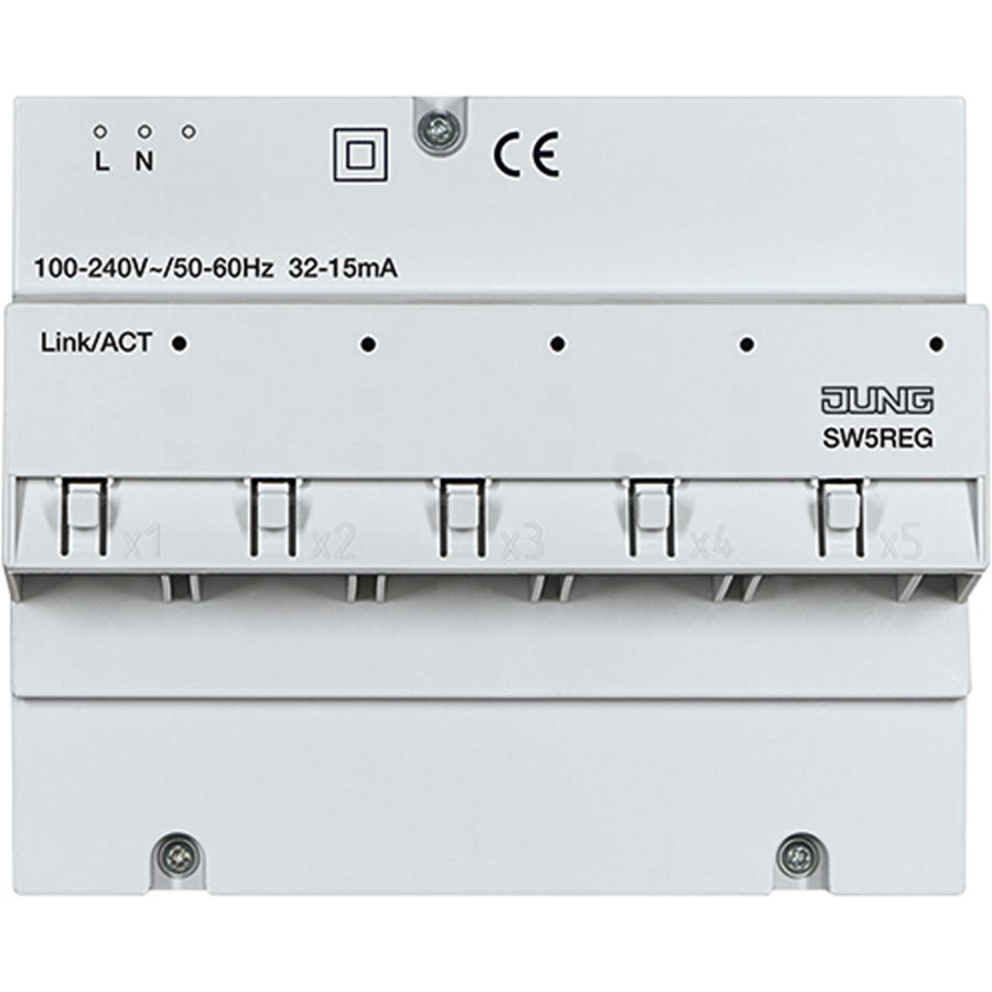 Netwerkswitch 5-poorts DIN-rail 1Gb