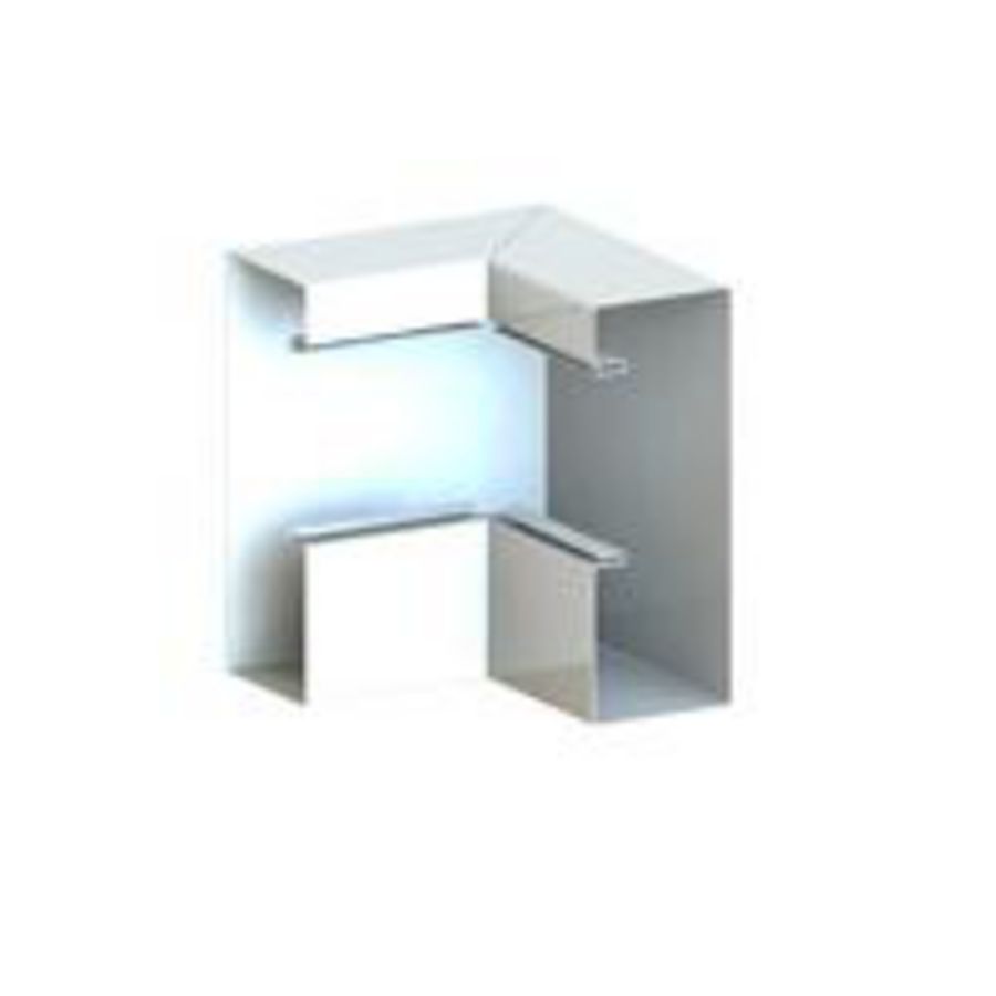 Binnenhoek 170Ax63 RAL9010