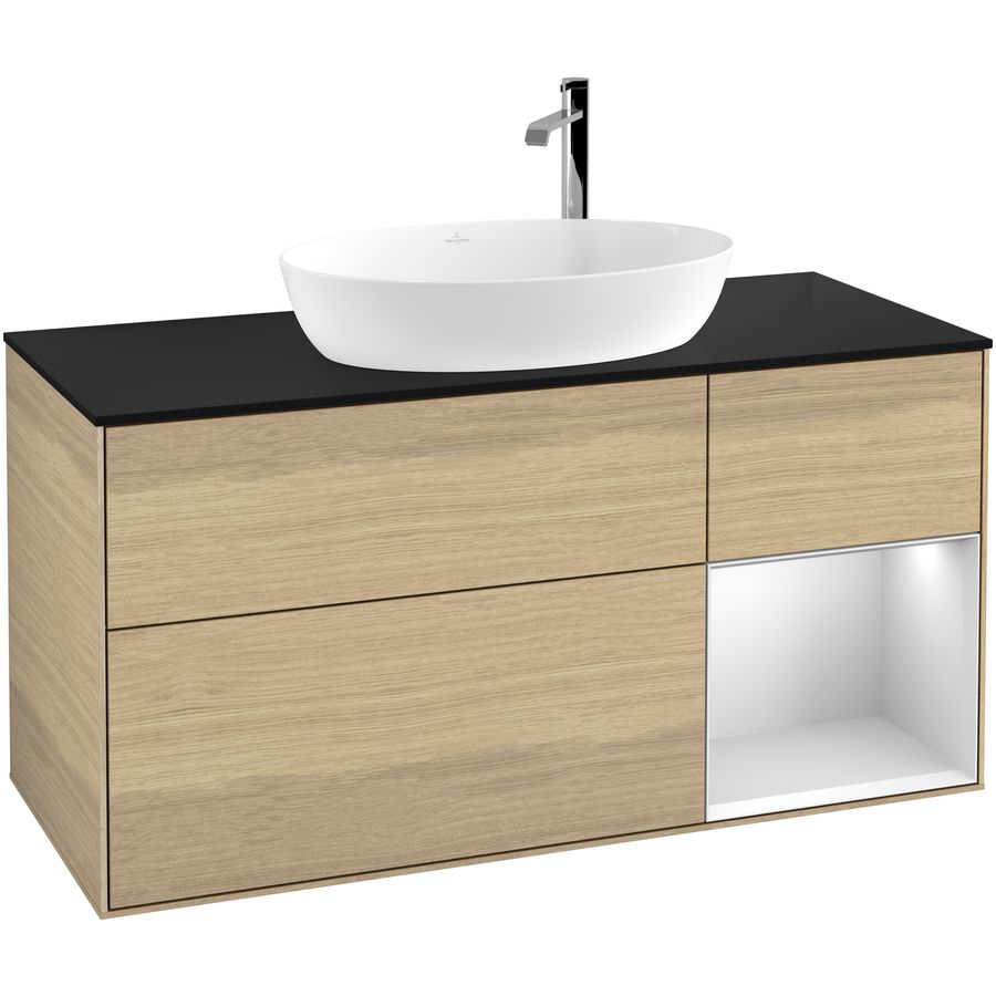 Wastafelonderkast Finion 1200x603x501mm Oak Veneer F952MTPC