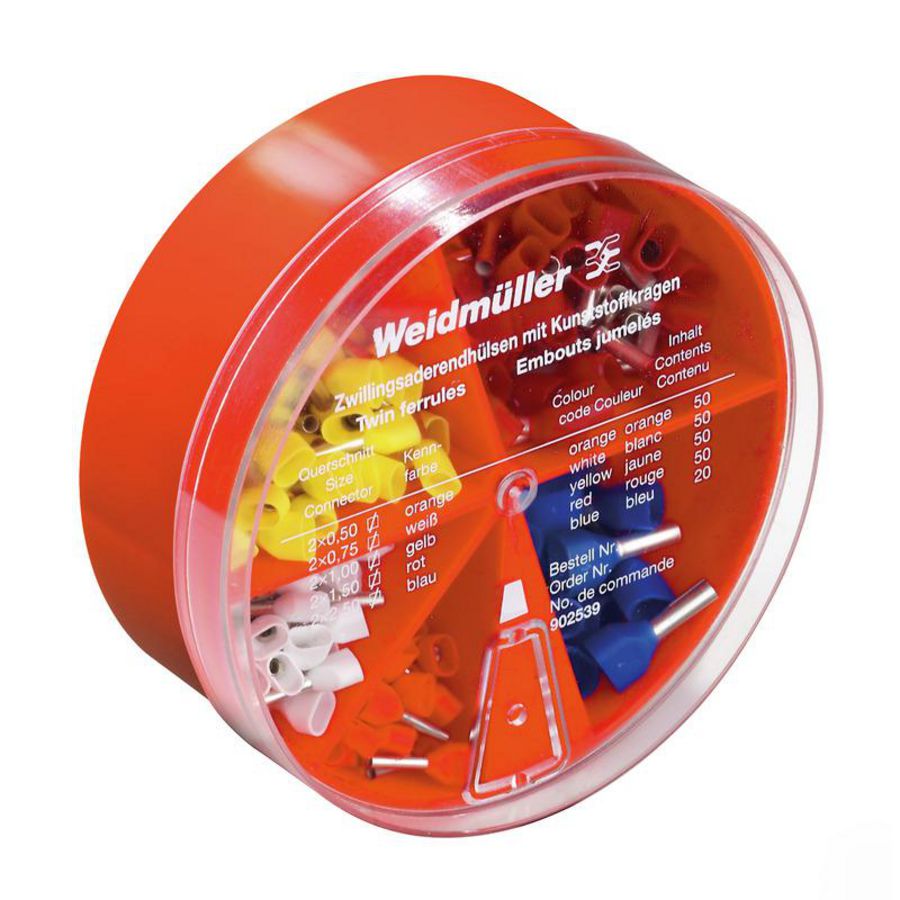 Draaduiteinde ferrule Kleur: rood Isolatie: Beschikbaar
