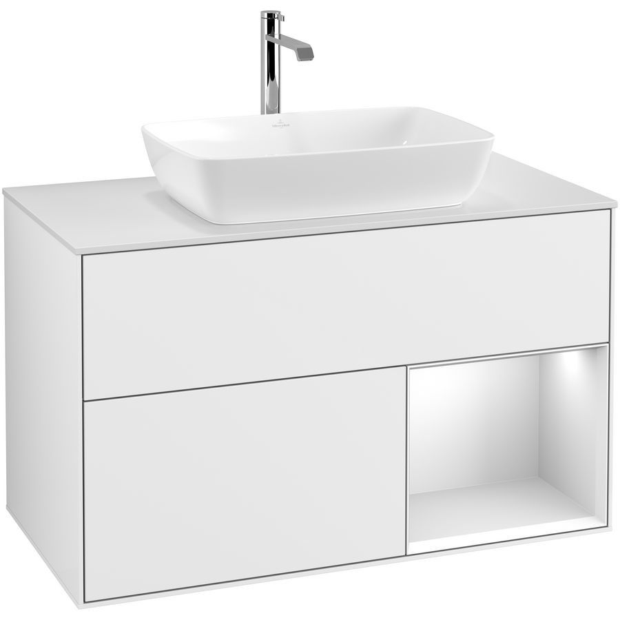 Wastafelonderkast Finion 1000x603x501mm G.White.L G781MTGF