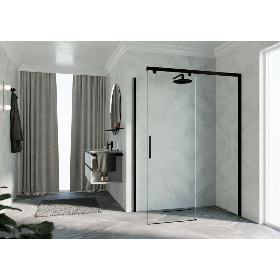 Zijwand K2FH 720-740x2000mm zwart helder