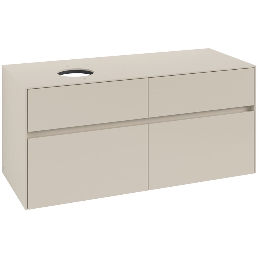 Wastafelonderkast Collaro 1200x548x500mm Cashmere Grey C042B0VN