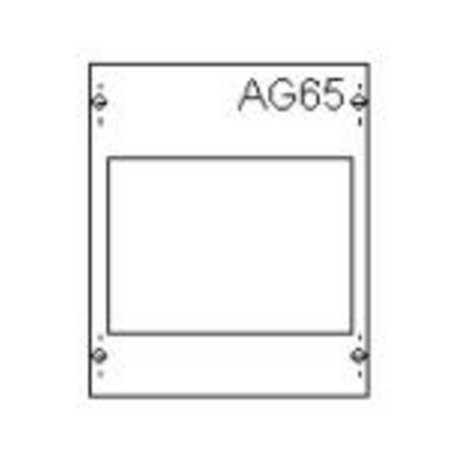 Afdekplaat tbv 2xDIN00 AG65 CombiLine