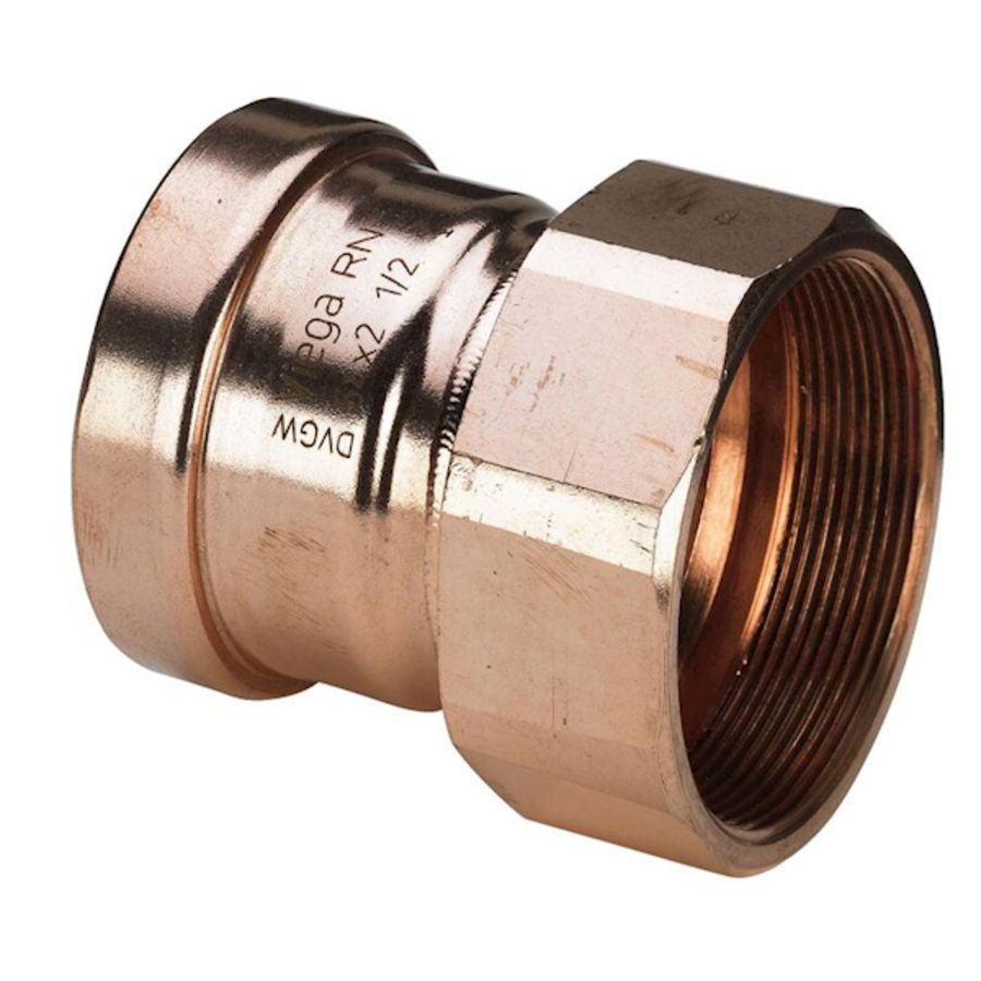 Schroefbus recht Profipress XL koper 64x2.1/2" bn.