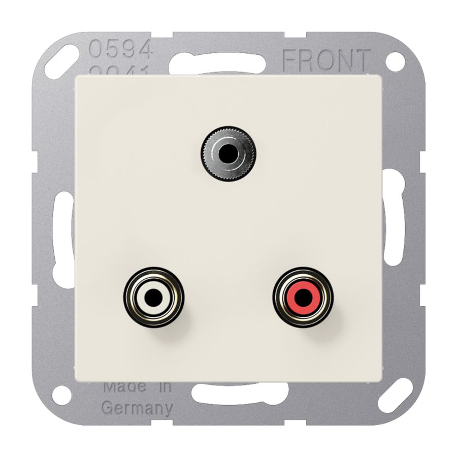 Afdekking AS500 wit voor Audio/Jack