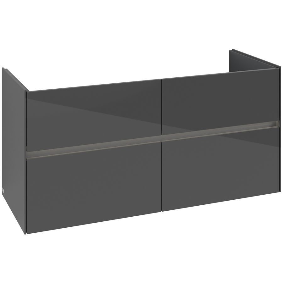 Wastafelonderkast Collaro 1261x610x480mm Glossy Grey C147B0FP