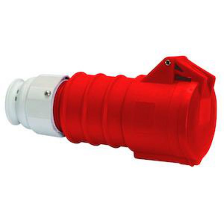 Koppelcontactst. 6h 32A 4P 400V IP44 QC MG Ni