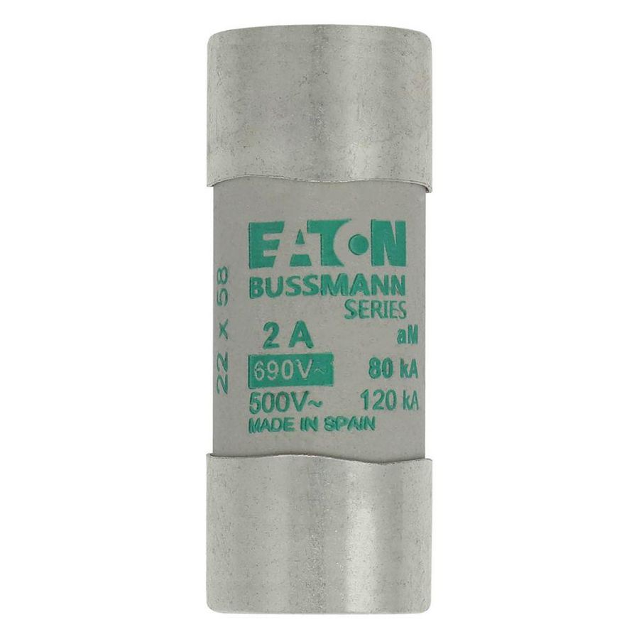 Zekering laagspanning 2A AC 690V 22x58mm aM IEC VVE=10