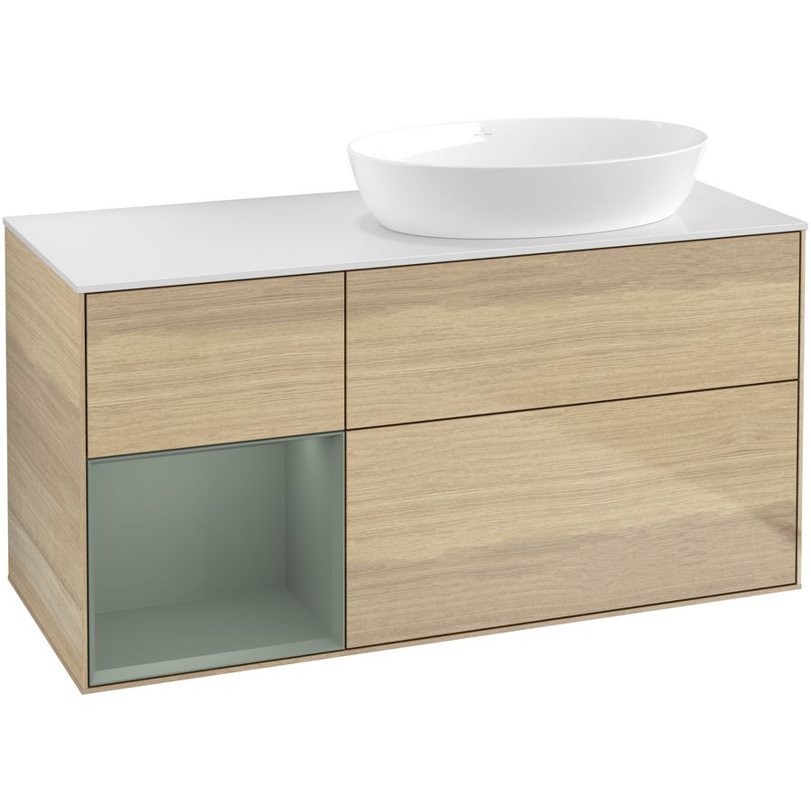 Wastafelonderkast Finion 1200x603x501mm Oak Veneer FA41GMPC