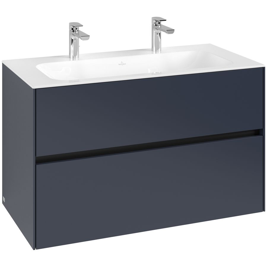 Wastafelonderkast Collaro 996x603x498mm Marine Blue C13900VQ