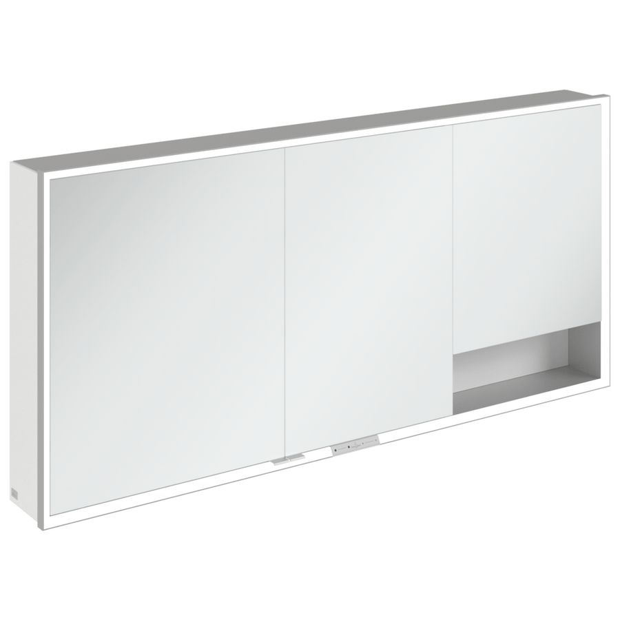 Opbouw Spiegelkast My View+ 1600x750x168mm Pure White