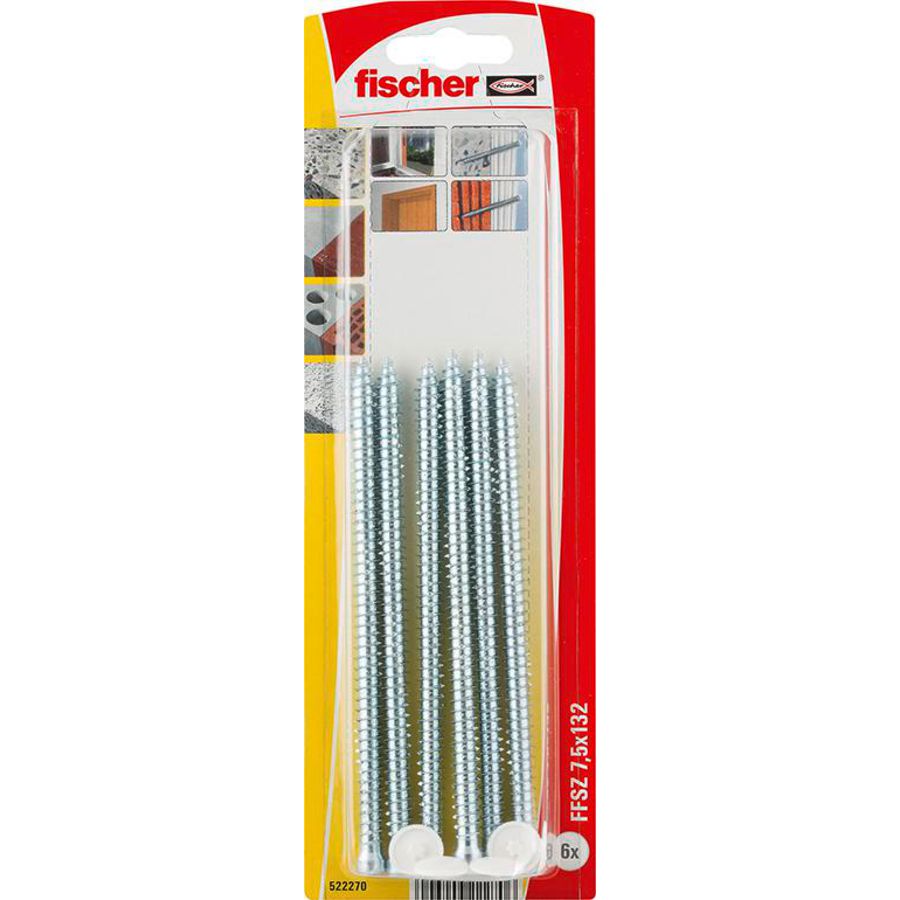 Kozijnschroef FFSZ 7 5x132 TX30 met cilinderkop