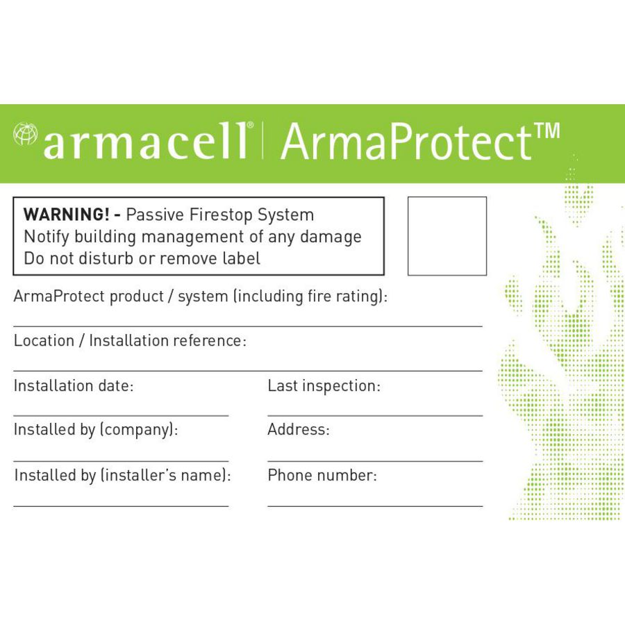 Identificatieplaatje Set 5st ARMAPROTECT ID VVE=70