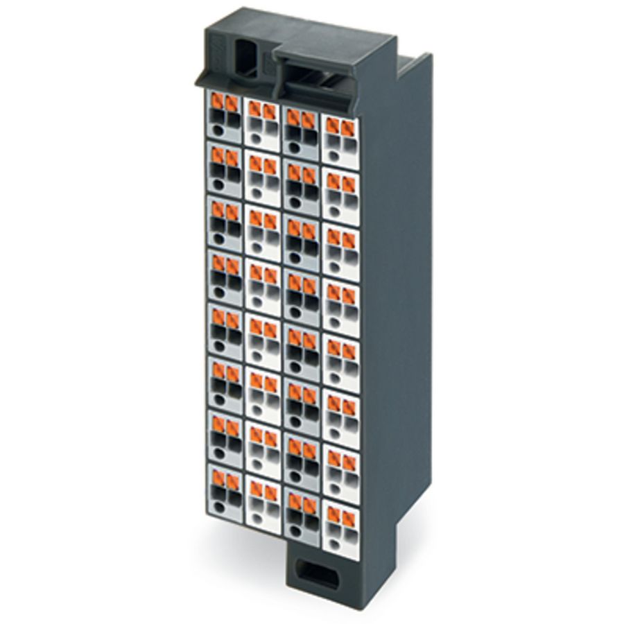 Rangeerblok 32-polig Opdruk 1-32 donkergrijs VVE=30