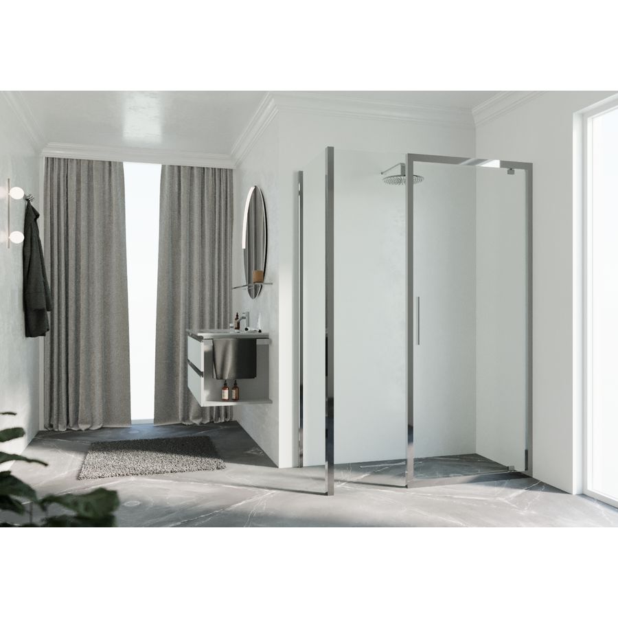 Zijwand K2F 1010-1030x2000mm chroom helder