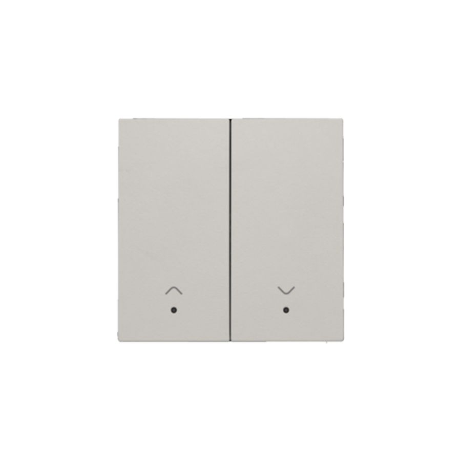 Afwerkingsset lens dubbele elektr. rolluiksch.l.grey