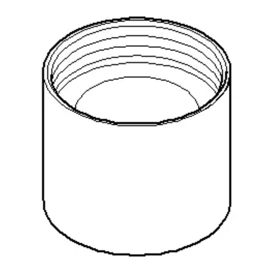 Beluchter mouw 23x20mm chr