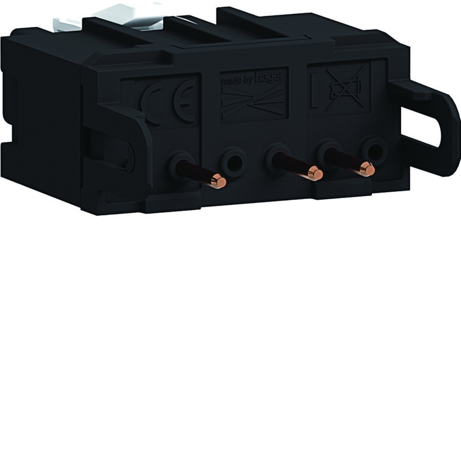 Ecoline45 plug&play ingangsconnector 0° Wago Winsta 45x45 3-polig