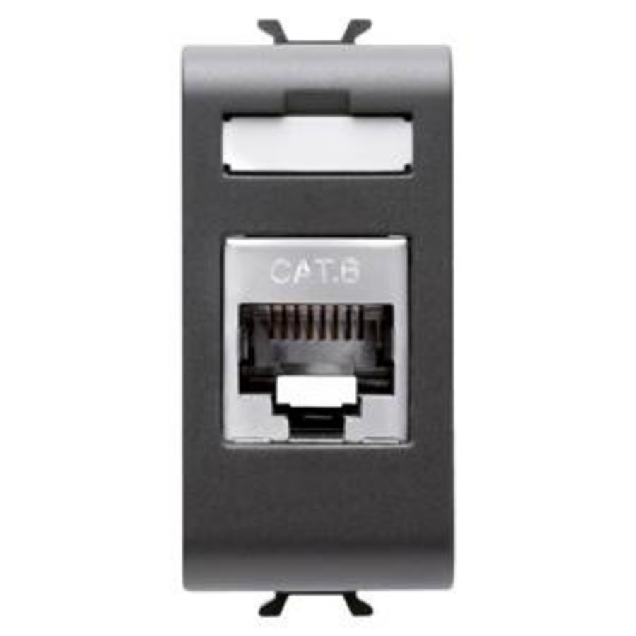 RJ45 CONTACTDOOS-CATEGORIE 6-FTP-1 MODULE-SATIJN ZWA