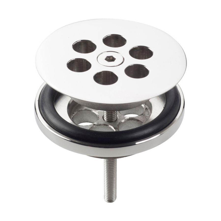 Wash Me plug, chroom t.b.v. siliconen wa