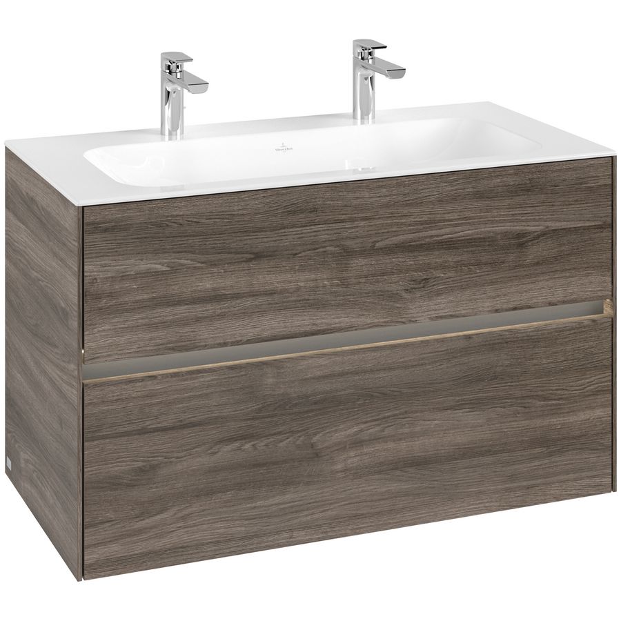 Wastafelonderkast Collaro 996x603x498mm Sto.Oak C139B0RK